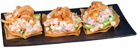 Tostadas Ebi-Sake